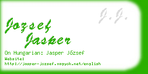 jozsef jasper business card